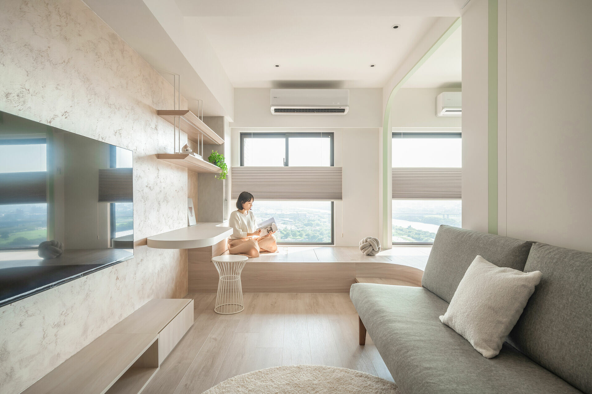 北歐風小宅裝潢案例｜板橋新月天地