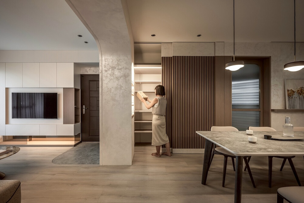 吳興街 30 年老宅翻新成輕奢質感空間