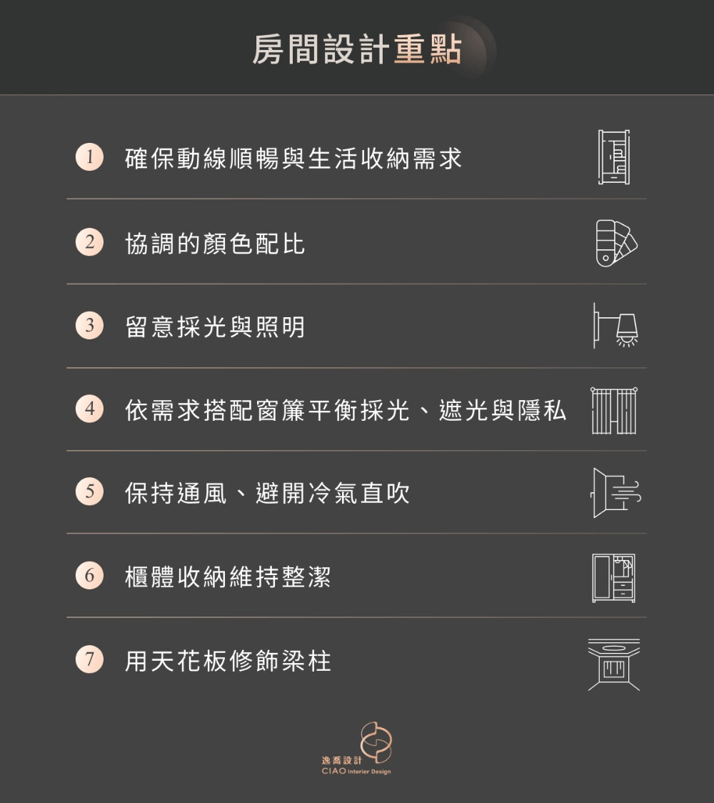 房間設計重點