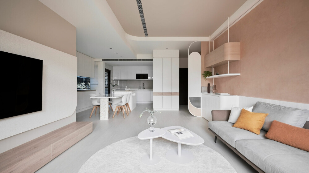 逸喬室內設計小坪數客廳設計案例 【伴】