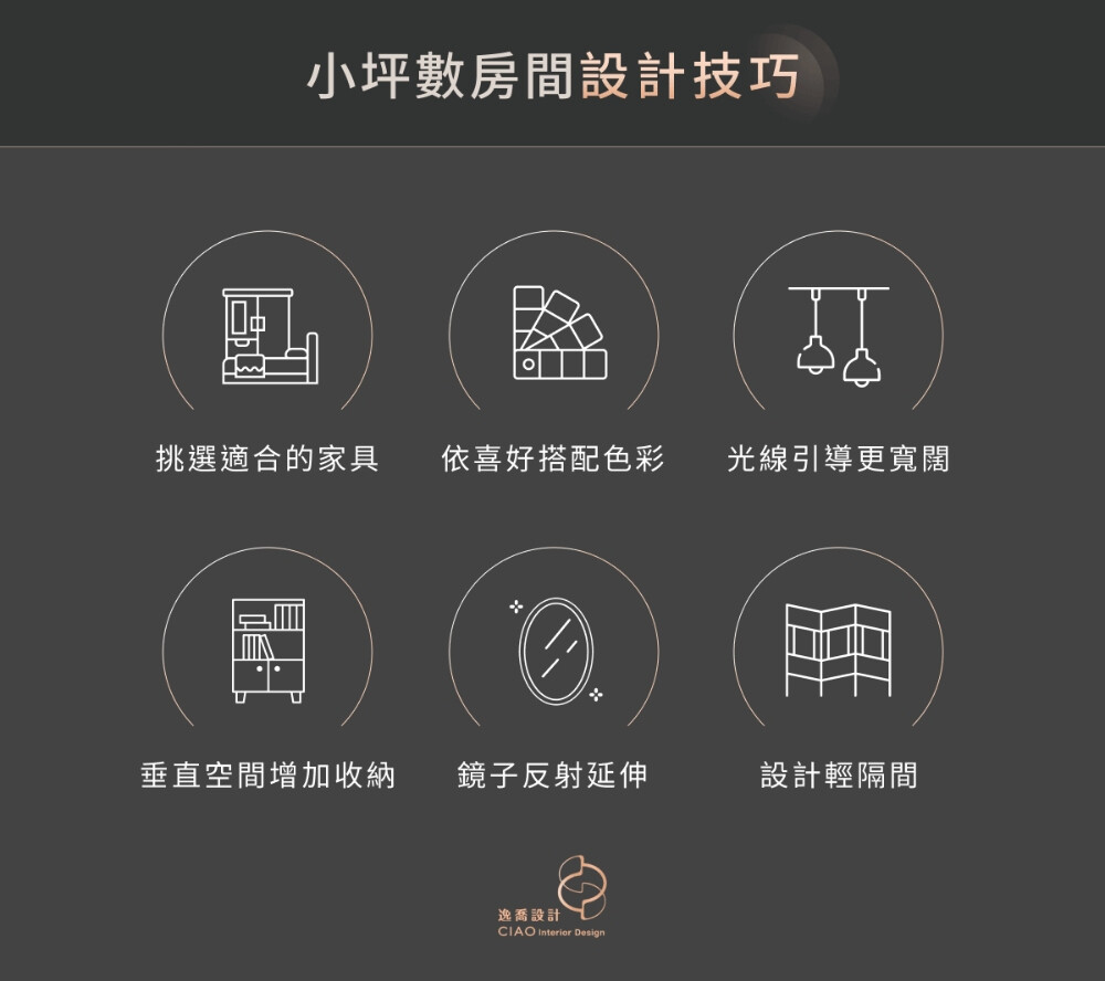 小坪數房間設計技巧